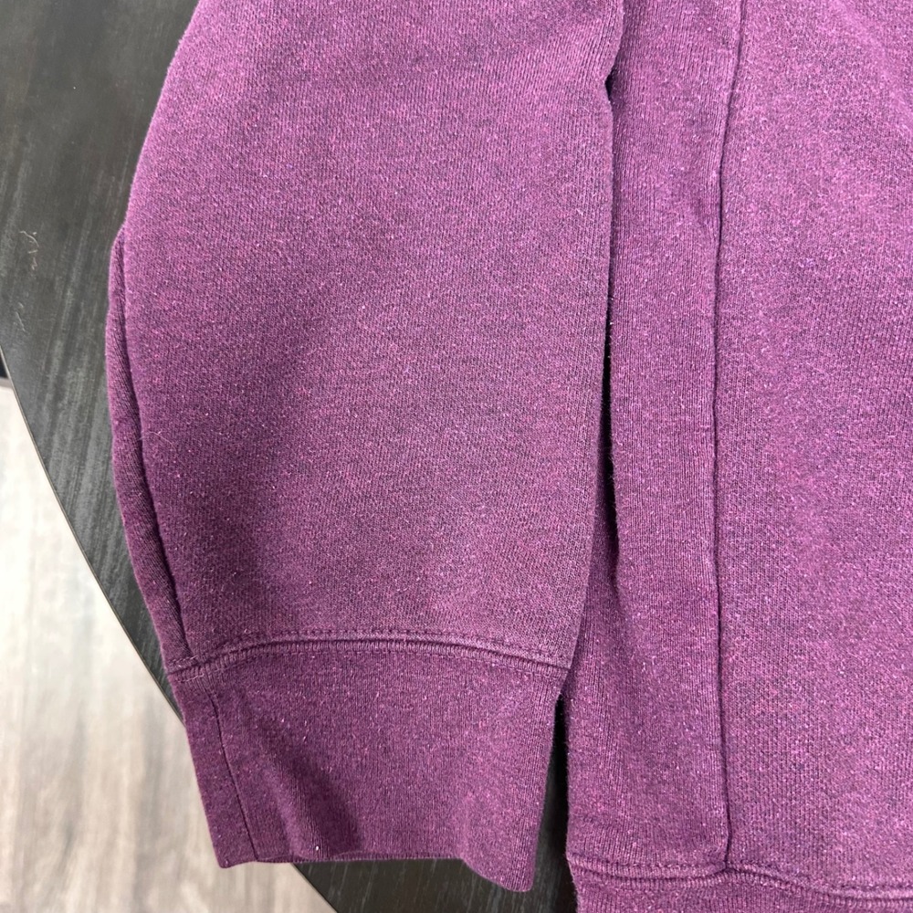 Patagonia Logo Hoodie Pullover Sweatshirt Purple Heathered Sz M Kangaroo Pocket - Picture 11 of 12